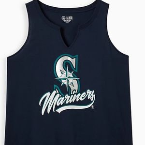 SPLIT NECK TANK - MLB SEATTLE MARINERS NAVY